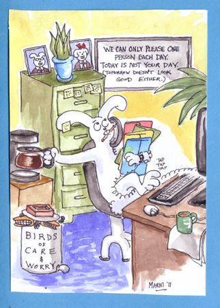 thank you rabbit cartoon